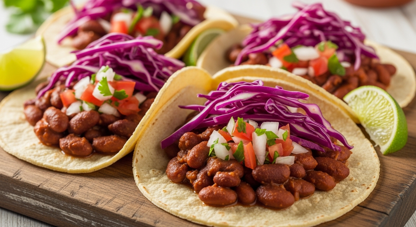 インゲン豆のタコス